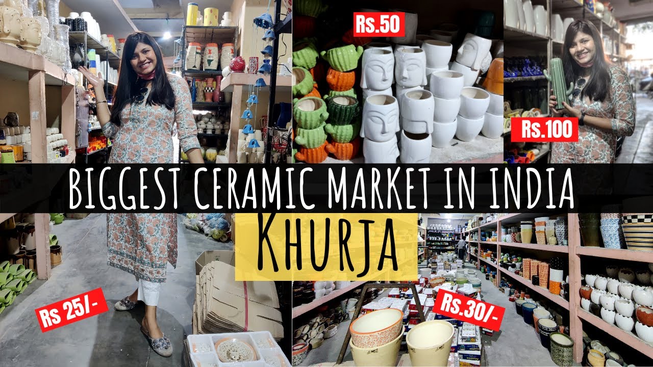 We Went To Khurja | सबसे बड़ी Crockery Market Khurja|Cheapest Ceramics Collections|Scarlet Strokes