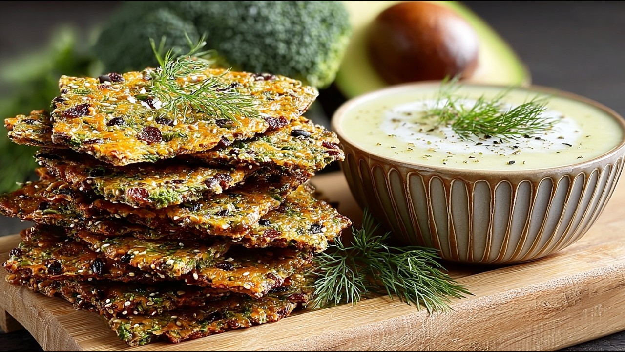 🧠🥦 Keto Crackers for the Heart and Brain: The Perfect Snack! Ready in 5 Minutes!