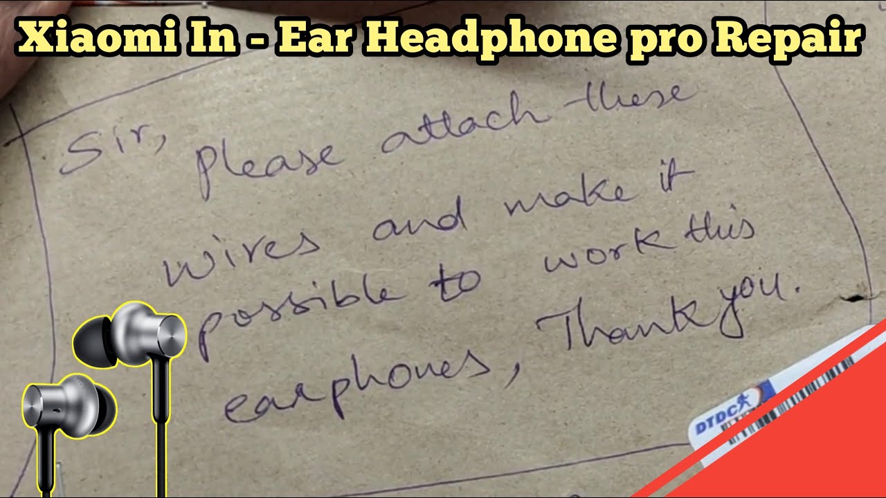 Mi Dual Drive in ear earphone Pro Repair || Cable wire Replacement || buttonset