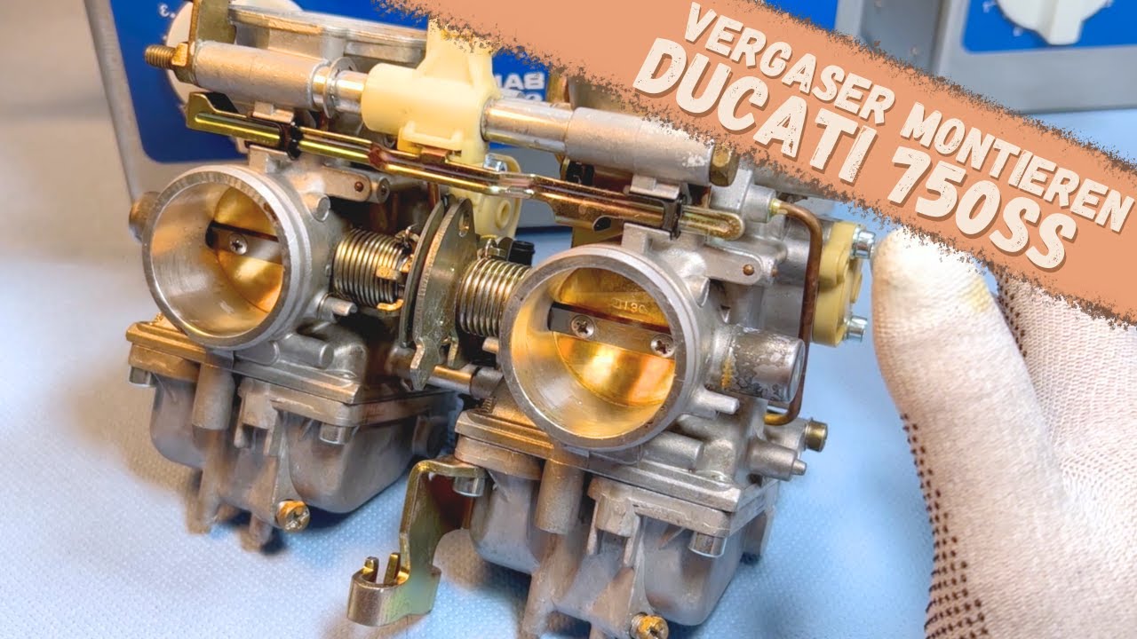 Vergaser Ducati 750SS Bj. 91-98 montieren, vom Vergaseronkel
