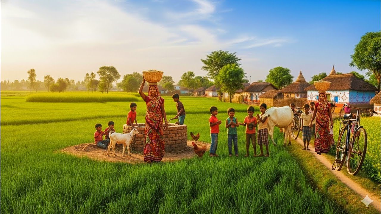 A day in an Indian village farmer's life | How to live a simple life in India