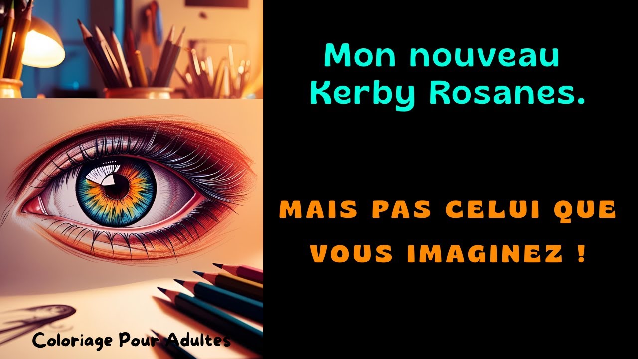 Coloriage pour adultes - Lolie Colo - Mon nouveau Kerby Rosanes, mais pas celui que vous croyez!
