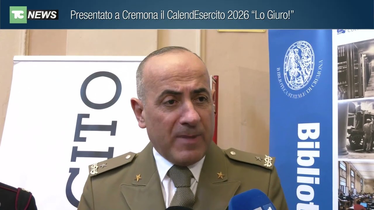 Presentato a Cremona il CalendEsercito 2026 “Lo Giuro!”