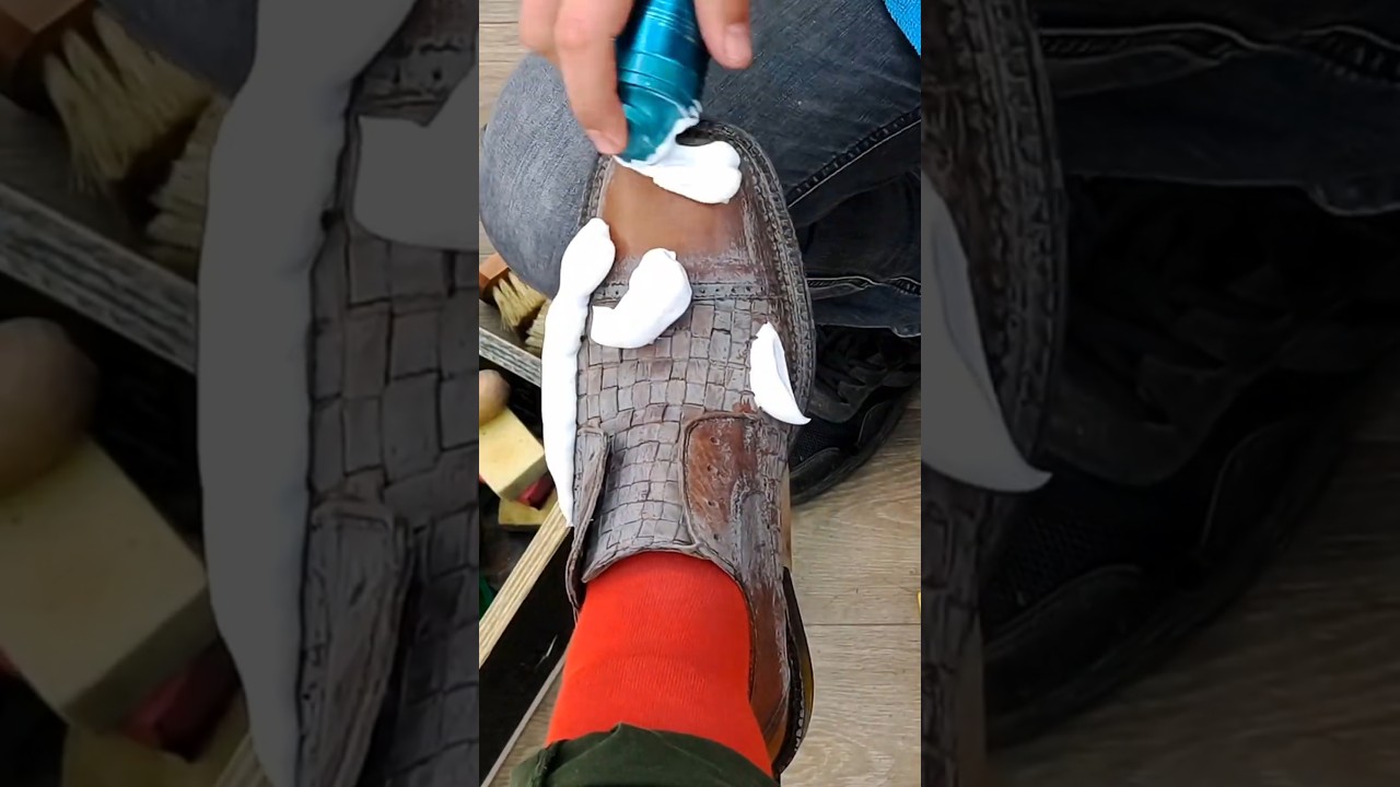 RELAXING Shoe Shine RESTORATION ASMR l #shoeshine #restoration #relax