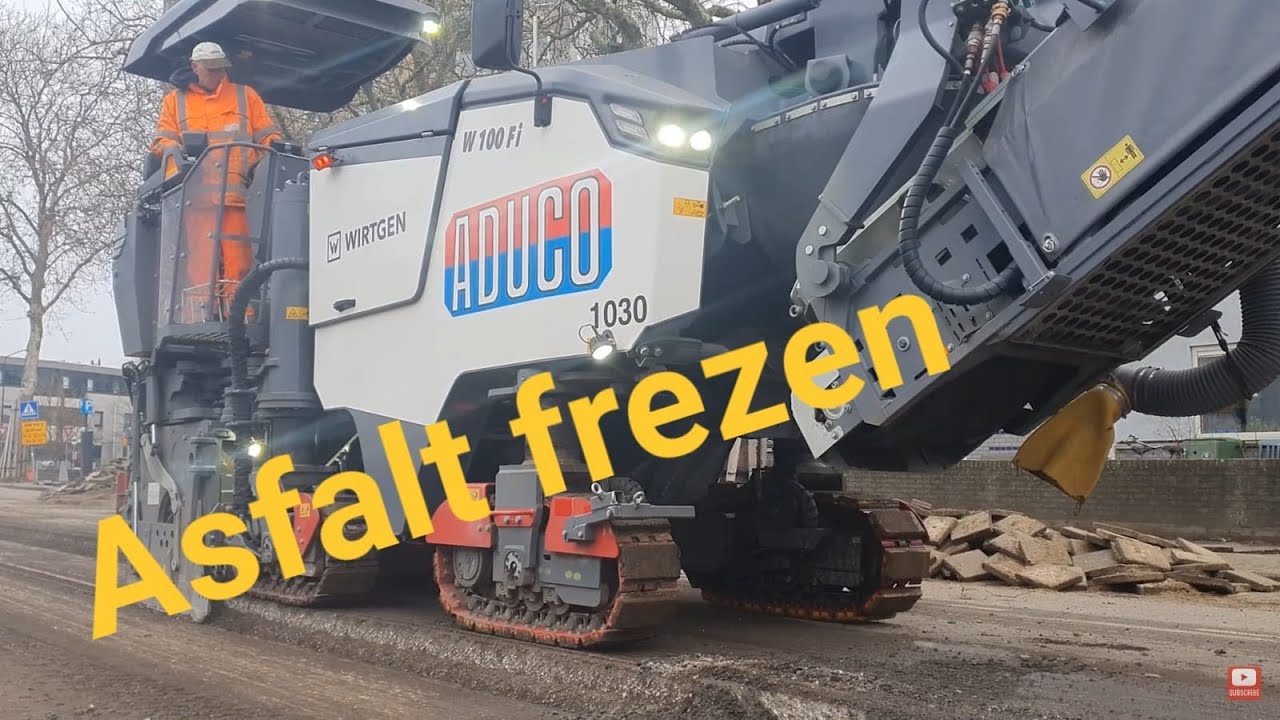 Asfaltonderhoud - Asfaltfrezen met een Freesmij | Wirtgen Freesmachine Aduco  Nederland bv