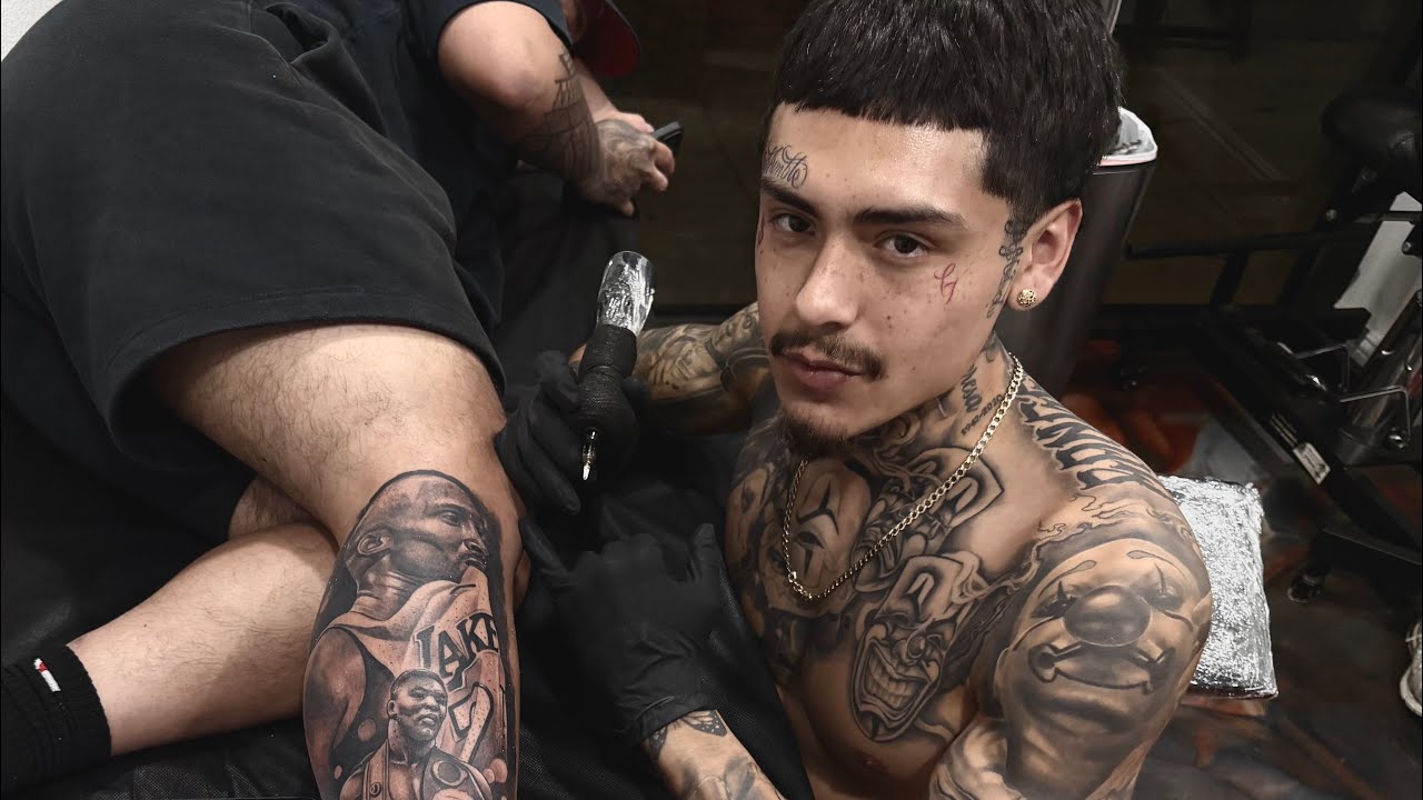 Tattin a REALISTIC KOBE portrait on the homie….(12hrs) 