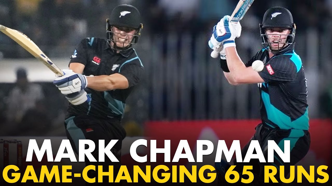 Mark Chapman&rsquo;s Power Hitting Masterclass | 65 Runs vs Pakistan | 2nd T20I, 2023 | PCB | M3L1K