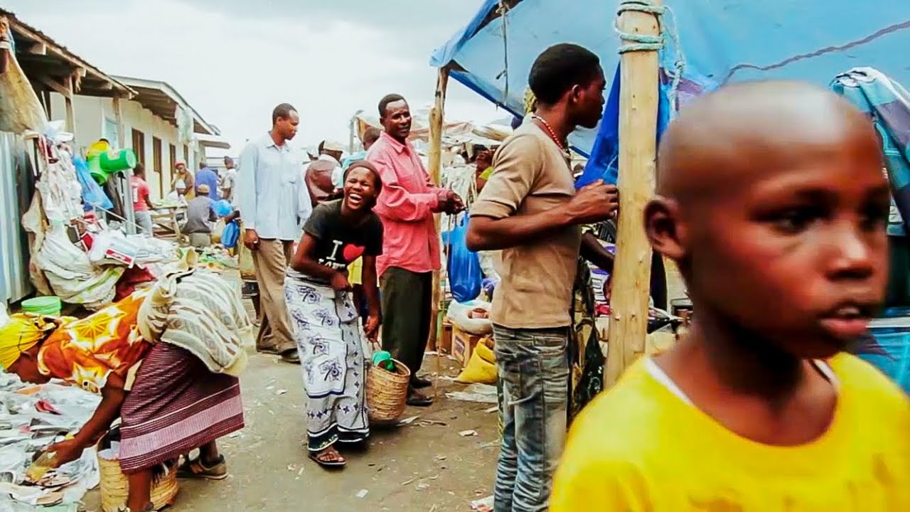 African market, Tanzania, Africa.