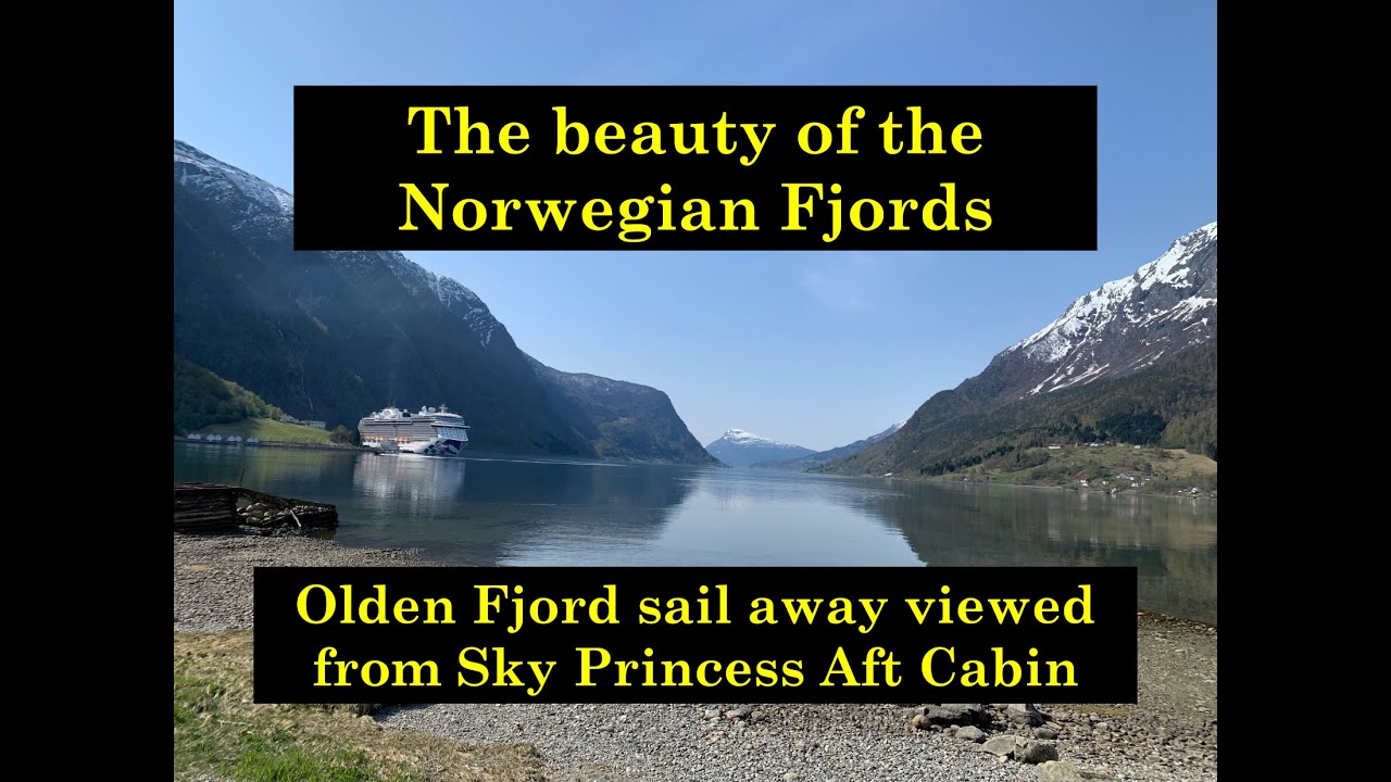 The Beauty of the Norwegian Fjords - Filmed from our aft balcony on Sky Princess