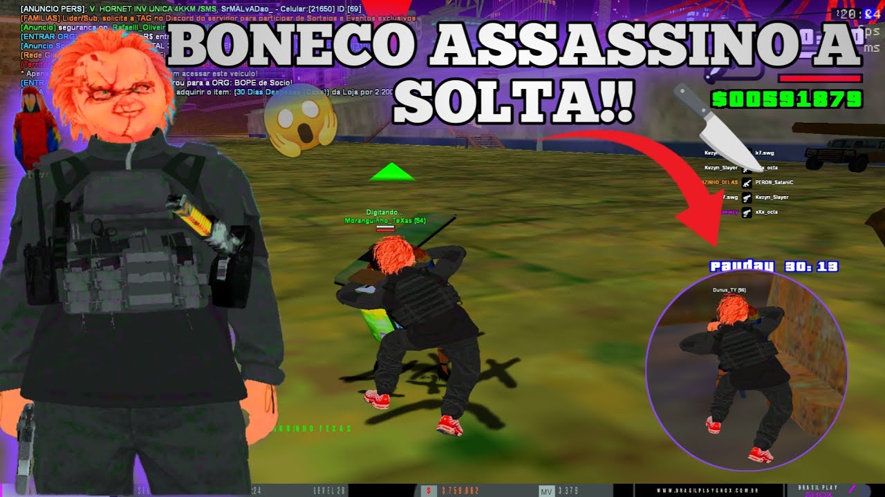 [ HITMANS ] MATEI ATÉ OS MEUS AMIGOS - BRASIL PLAY SHOX - GTA SAMP ANDROID PC 