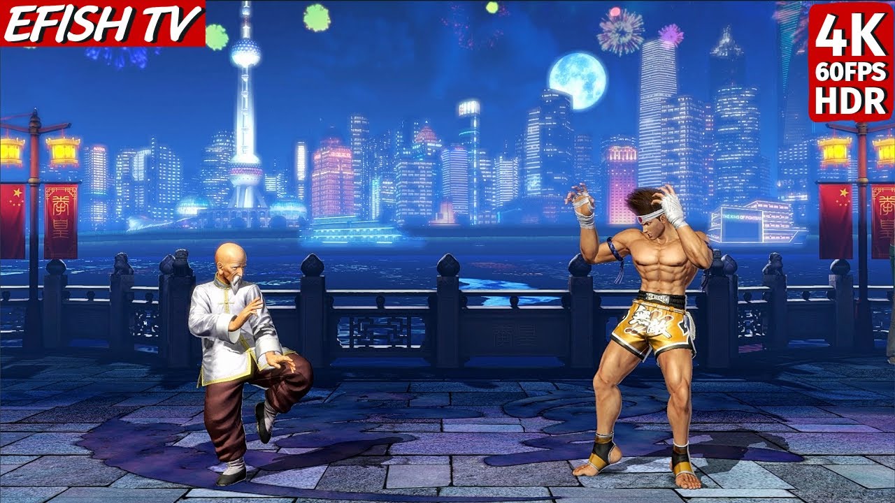 Tung Fu Rue vs Joe Higashi (Hardest AI) - KOF XIV