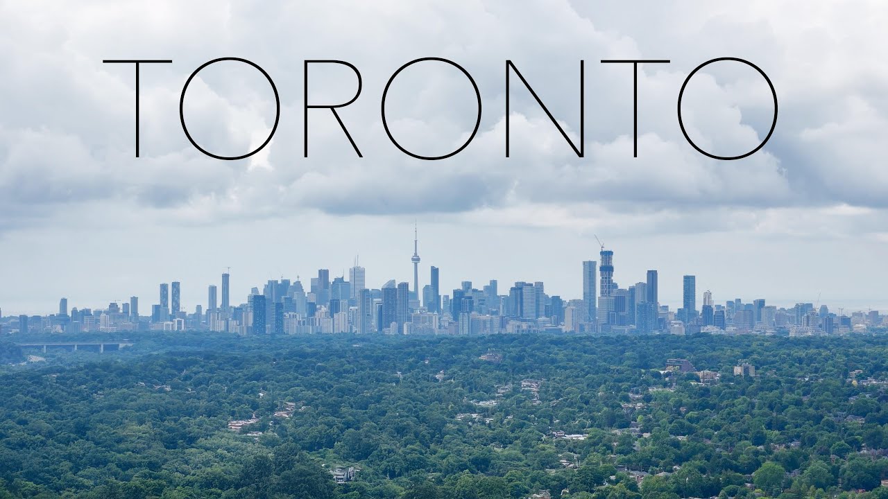 🇨🇦 TORONTO Skyline from Above | Cinematic Aerial View & Botanical Garden Before the Storm 🌥️ 4K
