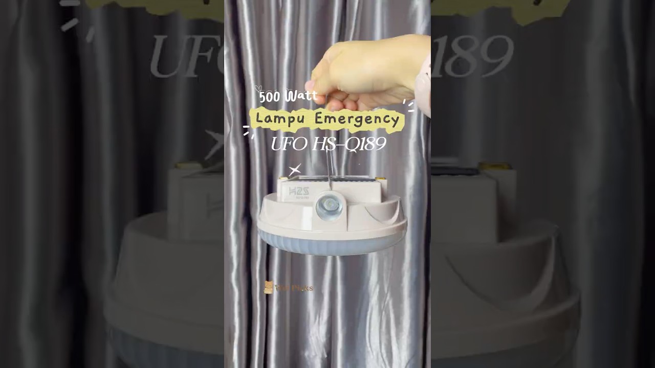 LAMPU EMERGENCY H2S TERANG SAAT MATI LISTRIK, BISA SOLAR PANEL & CHARGE HP!