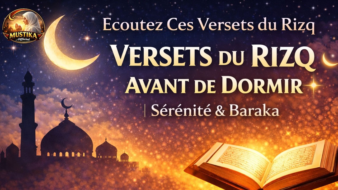 Écoutez Ces Versets du Rizq Avant de Dormir 🌙 | Sérénité & Baraka