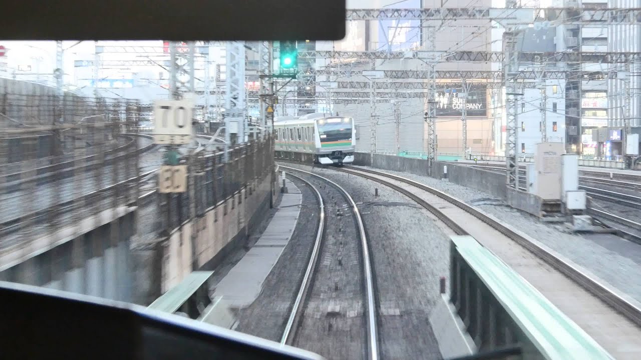 【4K前面展望】上野東京ライン（常磐線） 南行 上野～東京～新橋～品川