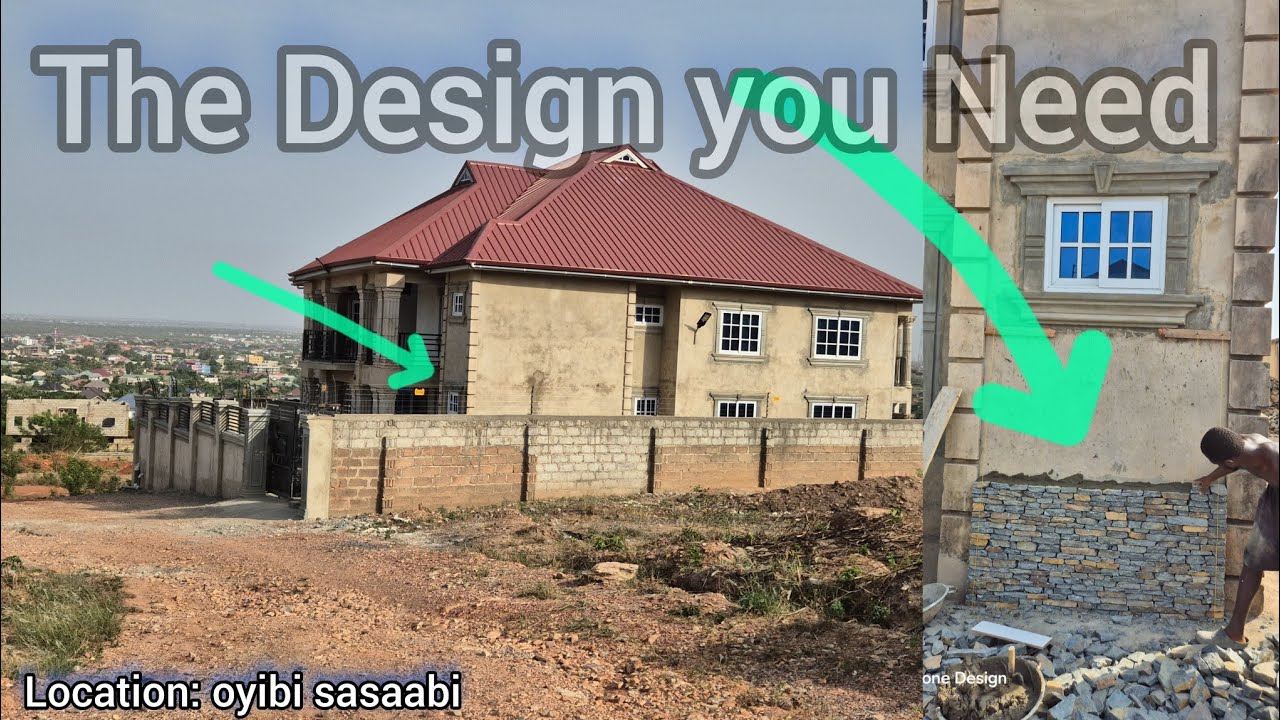 How I'm Designing A Billionaire Home With Natural Stone Cladding ( Building in Ghana 🇬🇭 2024 )