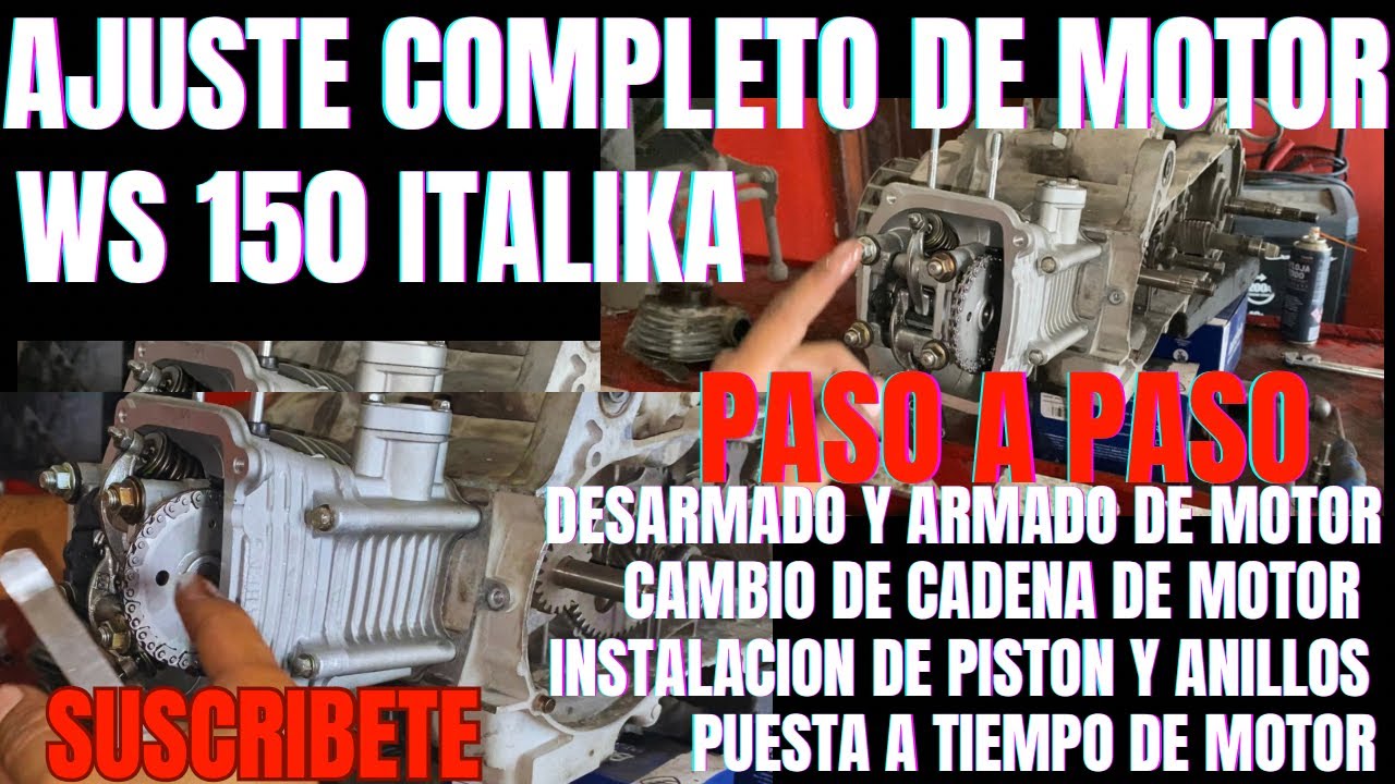 Ajuste motor de motoneta china motor GY6 facil y bien explicado