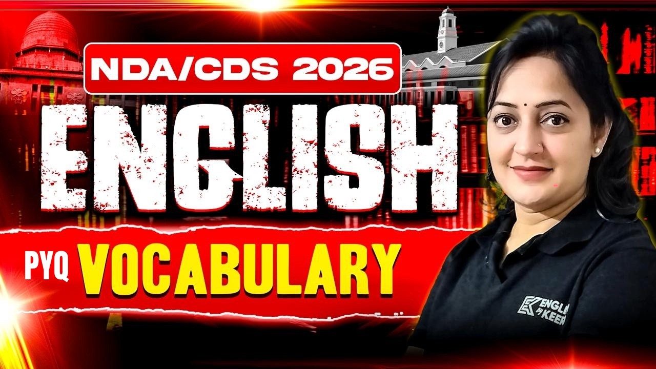NDA English Vocabulary PYQ 2020-2015 Live | Previous Year Questions Practice with Detailed Solutions