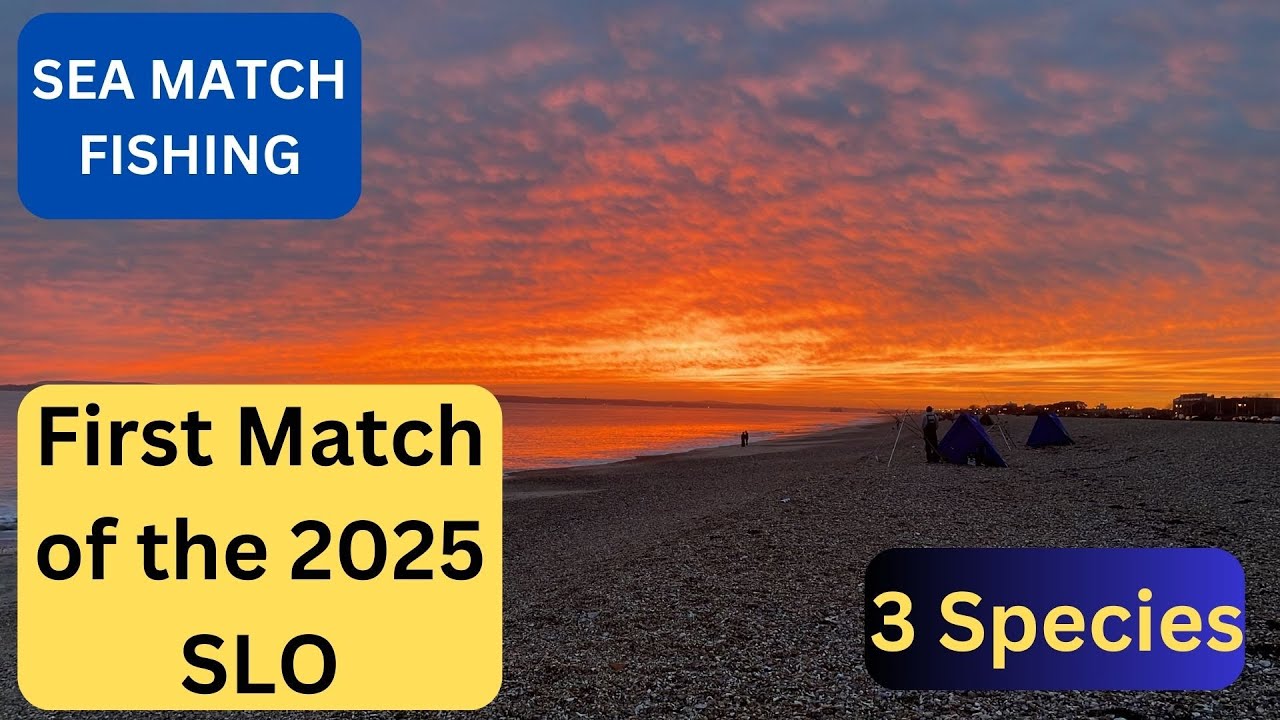 SLO Rd 1. First Match of the year. Eastney Beach, Portsmouth. Sea Match Fishing UK 2025.