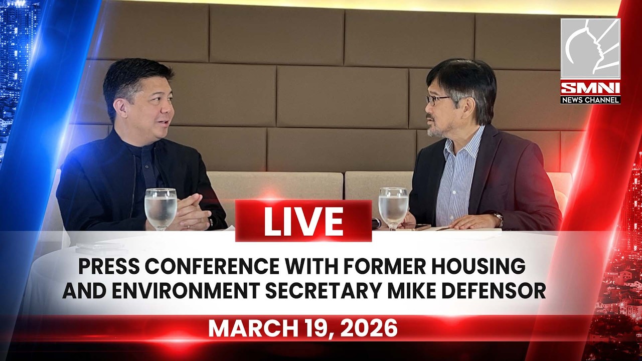 LIVE: Press conference with former Housing and Environment Secretary Mike Defensor | March 19, 2026