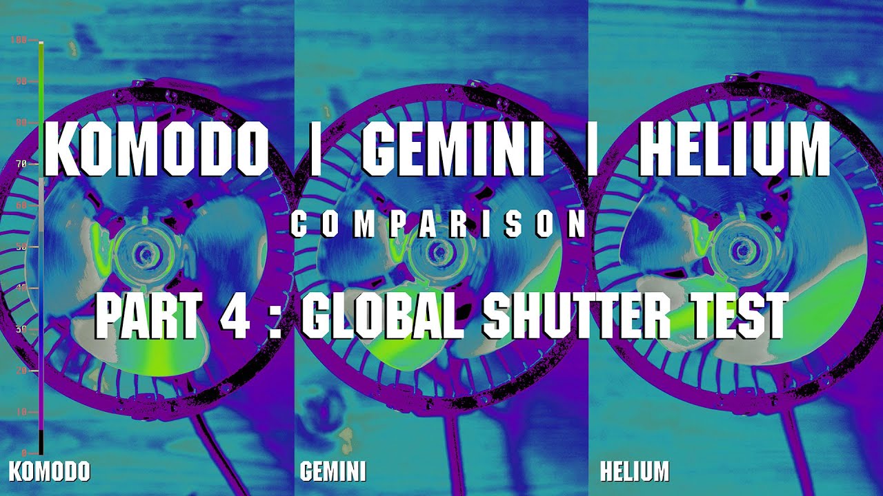 RED KOMODO vs GEMINI vs HELIUM COMPARISON PART 4 : GLOBAL SHUTTER TEST