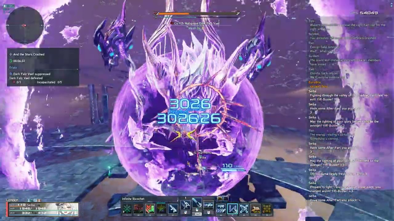 [PSO2:NGS Global Ship 2] - Malignant Dark Falz Vael Solo Gu/Te/B 14:52