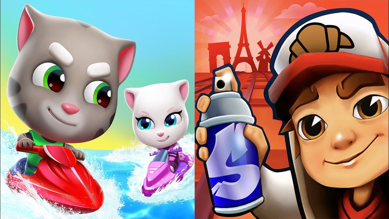 Subway Surfers vs.Talking Tom Jetski 2 - Sweetheart Board - Gameplay HD 2021 (Android/iOS)