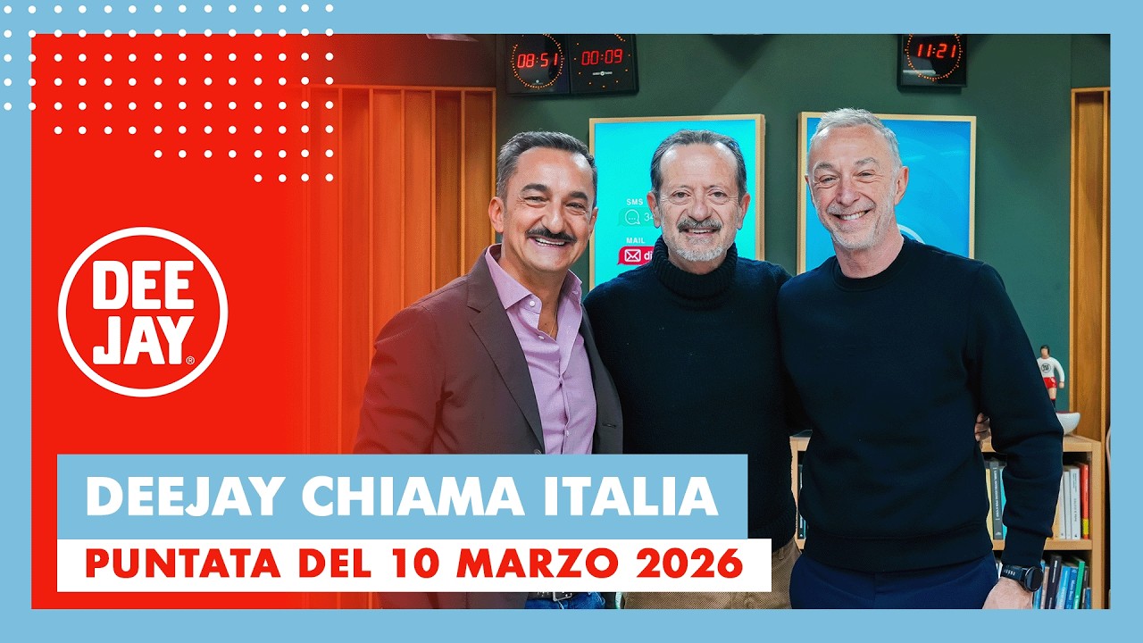Deejay Chiama Italia - Puntata del 10 marzo 2026 / Ospite Rocco Papaleo