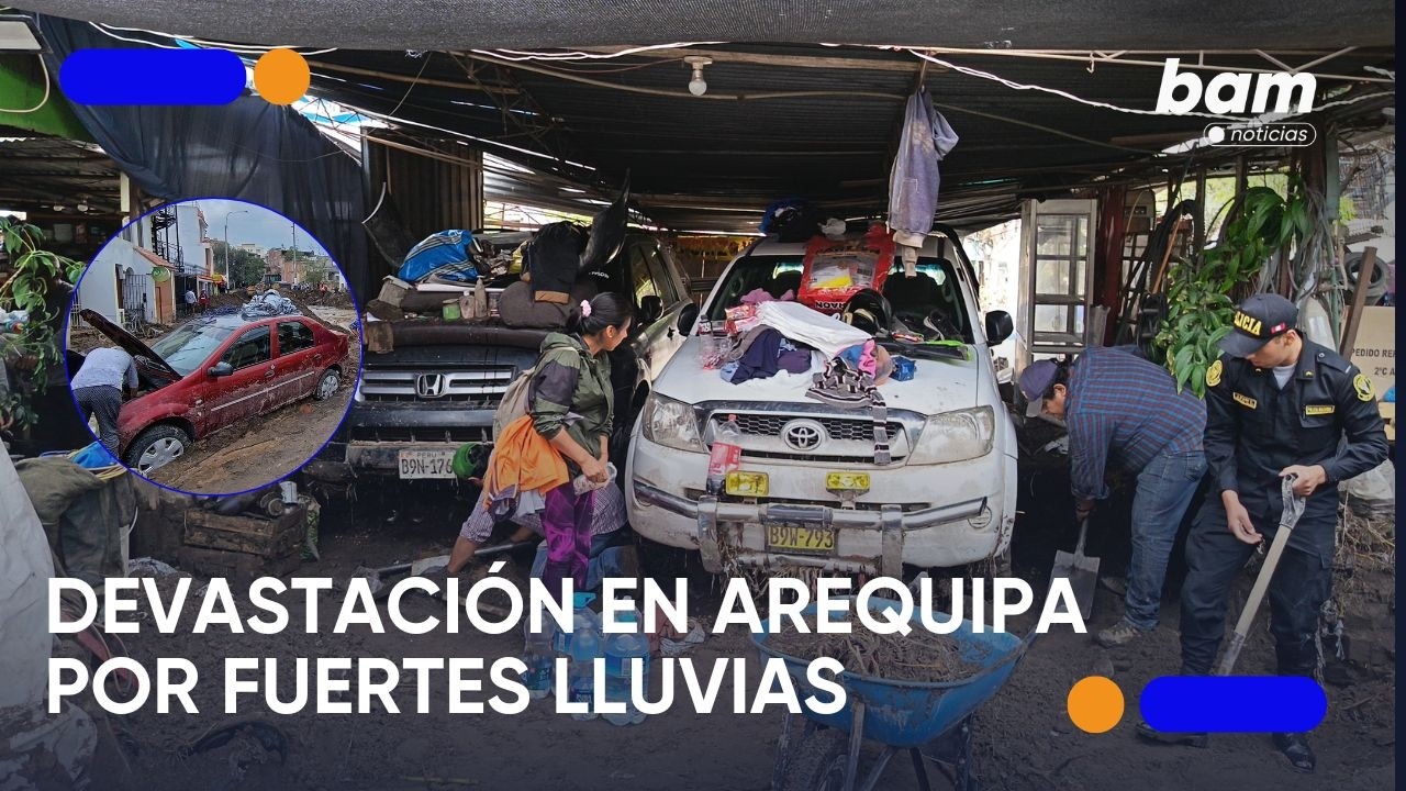 🚨🌊 DEVASTACIÓN EN AREQUIPA. Más de 500 viviendas afectadas por desborde de torrentera El Chullo