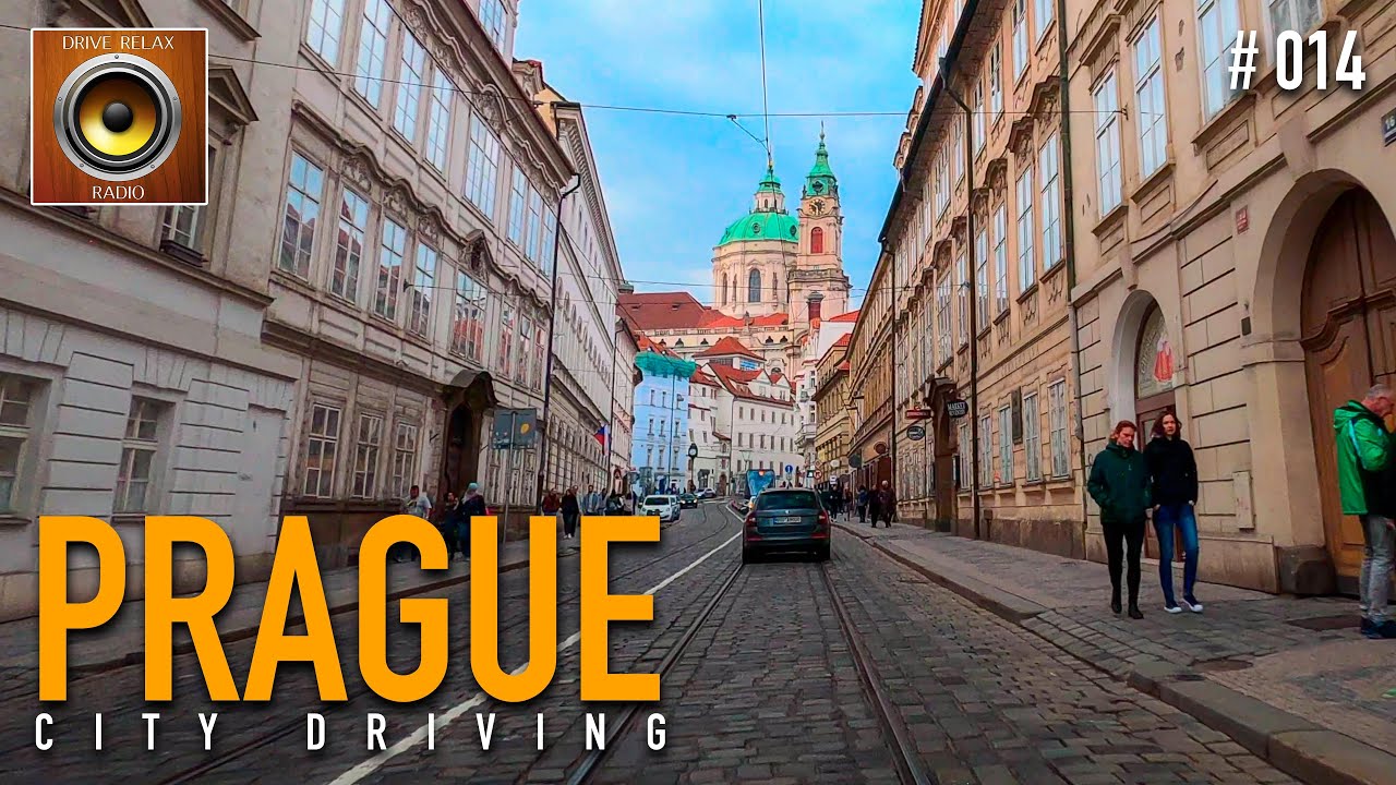 Driving tour through Prague from south-west to north-east 🎹 Czech Republic 4K HDR 60fps