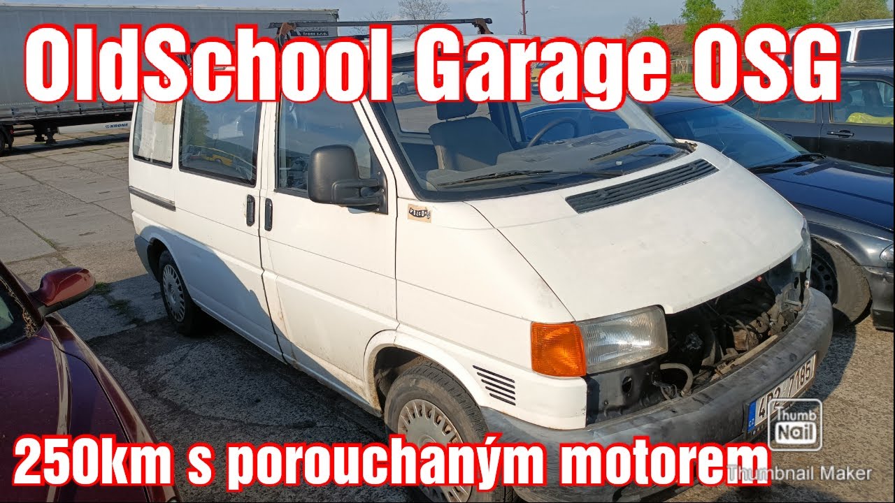 VW Transporter T4 2.5 Tdi se špatným motorem a cesta 250km domů