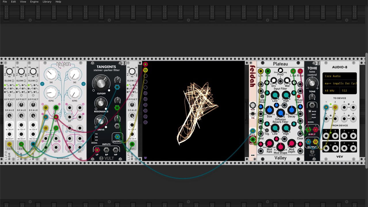 [VCV Rack] Non Linear Circuits Neuron - Drone Test