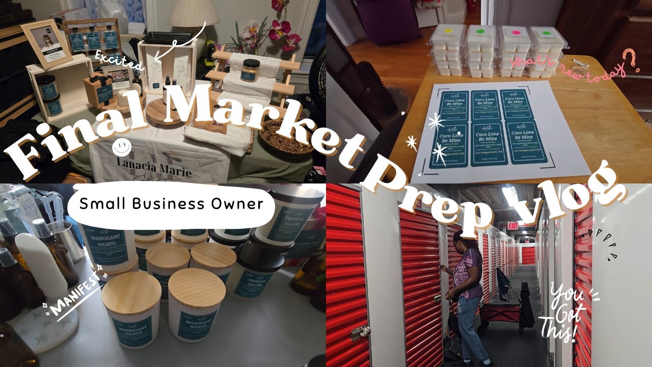 Getting Everything Ready for My Market | Small Biz Vlog