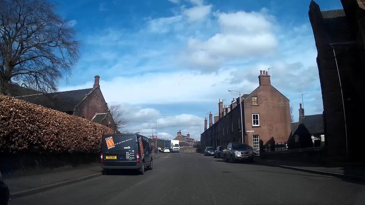 Driving To Kirriemuir Angus Scotland