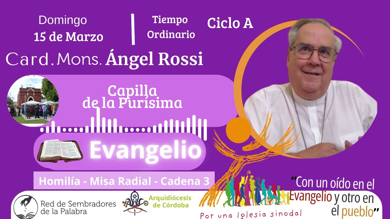 Homilía Cardenal Rossi | 15/3/26 | ¡No sigas ciego!🧑🏽‍🦯👩🏽‍🦯Cuaresma, Momento de Decisión por Dios |
