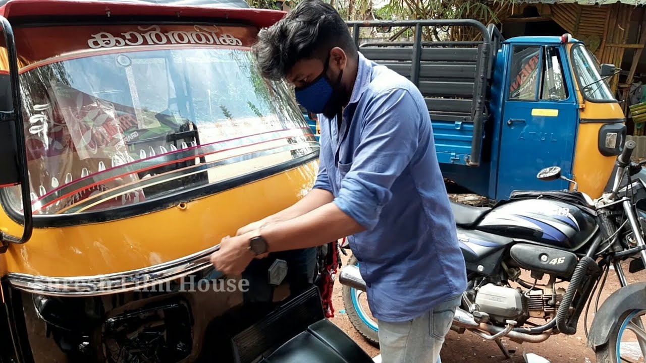 Piaggio ape sticker work/tutorial in Kerala