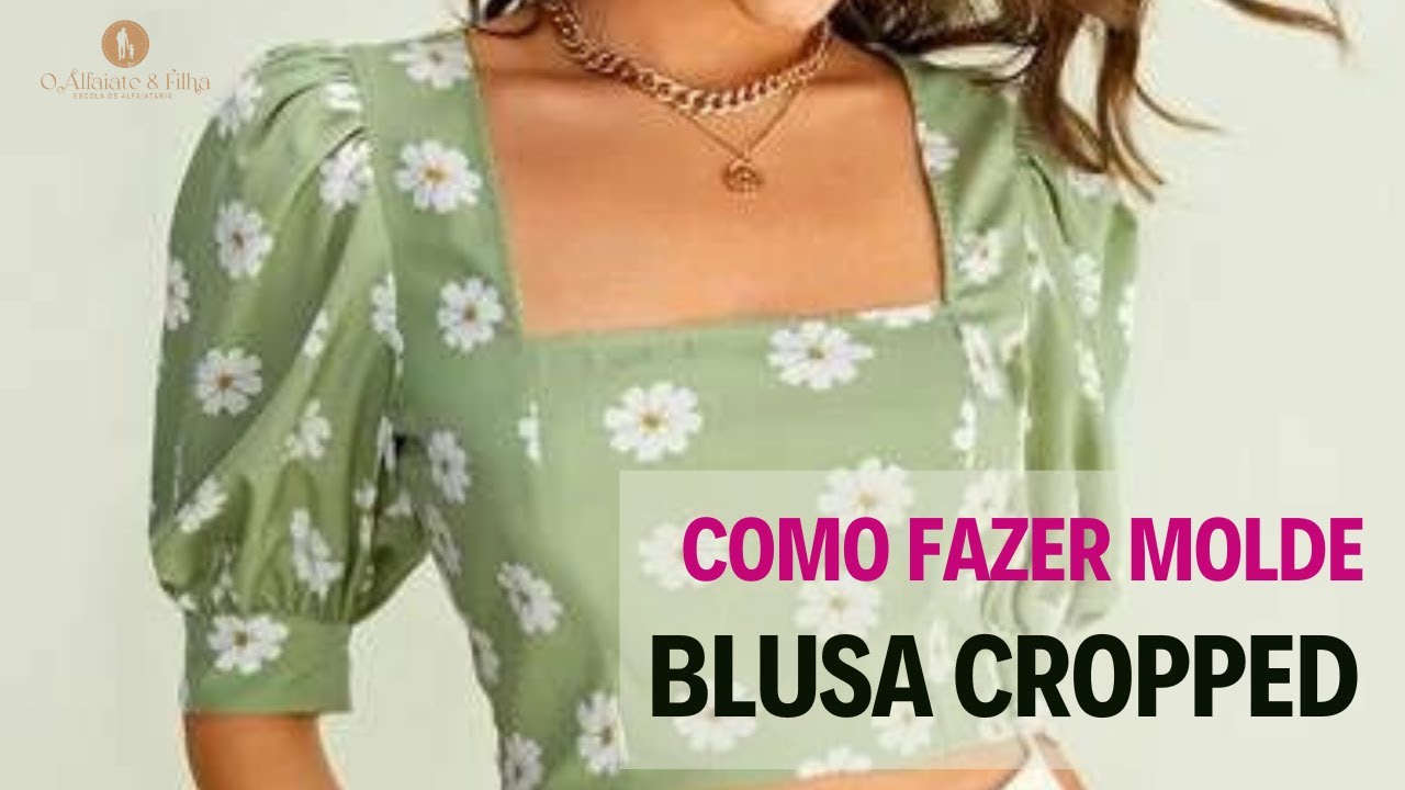 Como Fazer Molde de Blusa Cropped