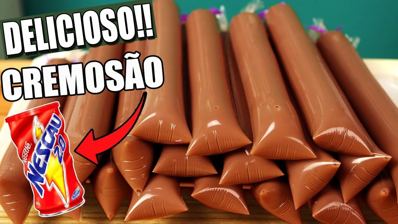 GELADINHO CREMOSO de Nescau DELICIOSO BASE ECONOMICA!!