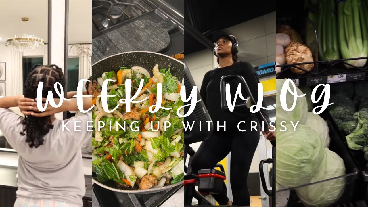 WEEKLY VLOG! GYM + KIDS CLOSET DECLUTTER & ORGANIZATION + GROCERY SHOPPING + COOKING & HAIR DAY
