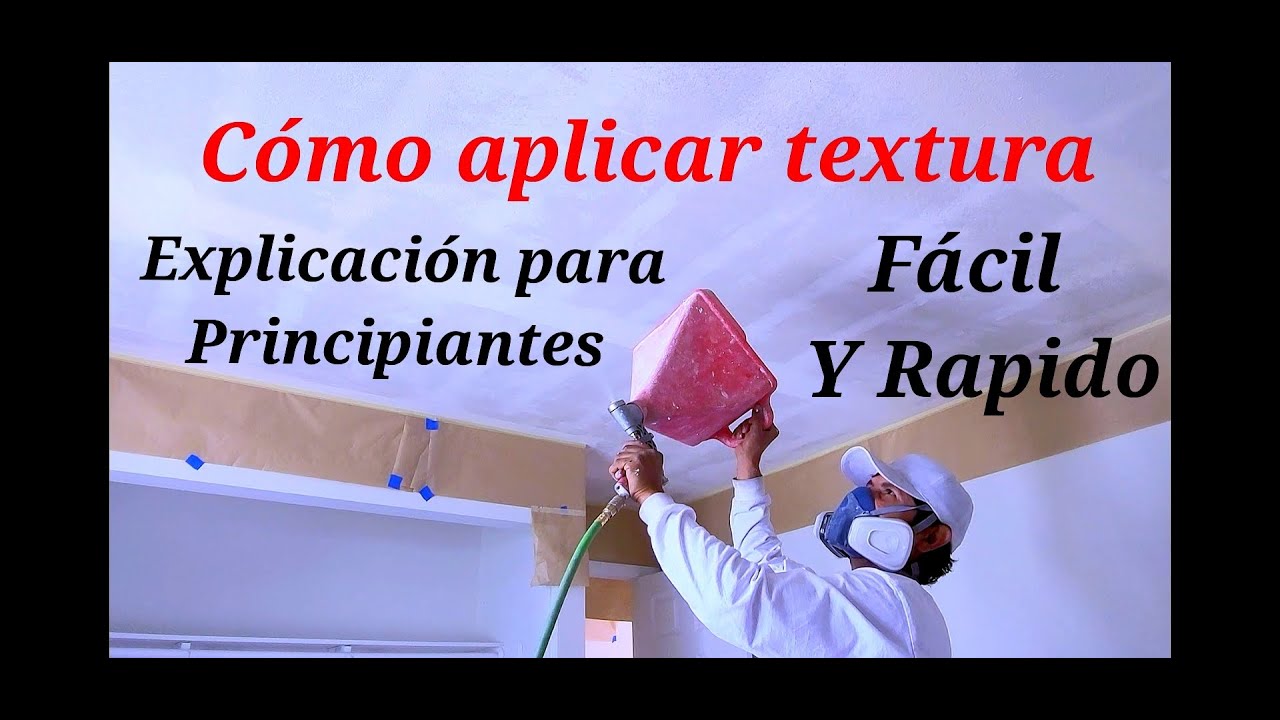 Cómo aplicar textura Orange peel en techo,  detallado para principiantes!