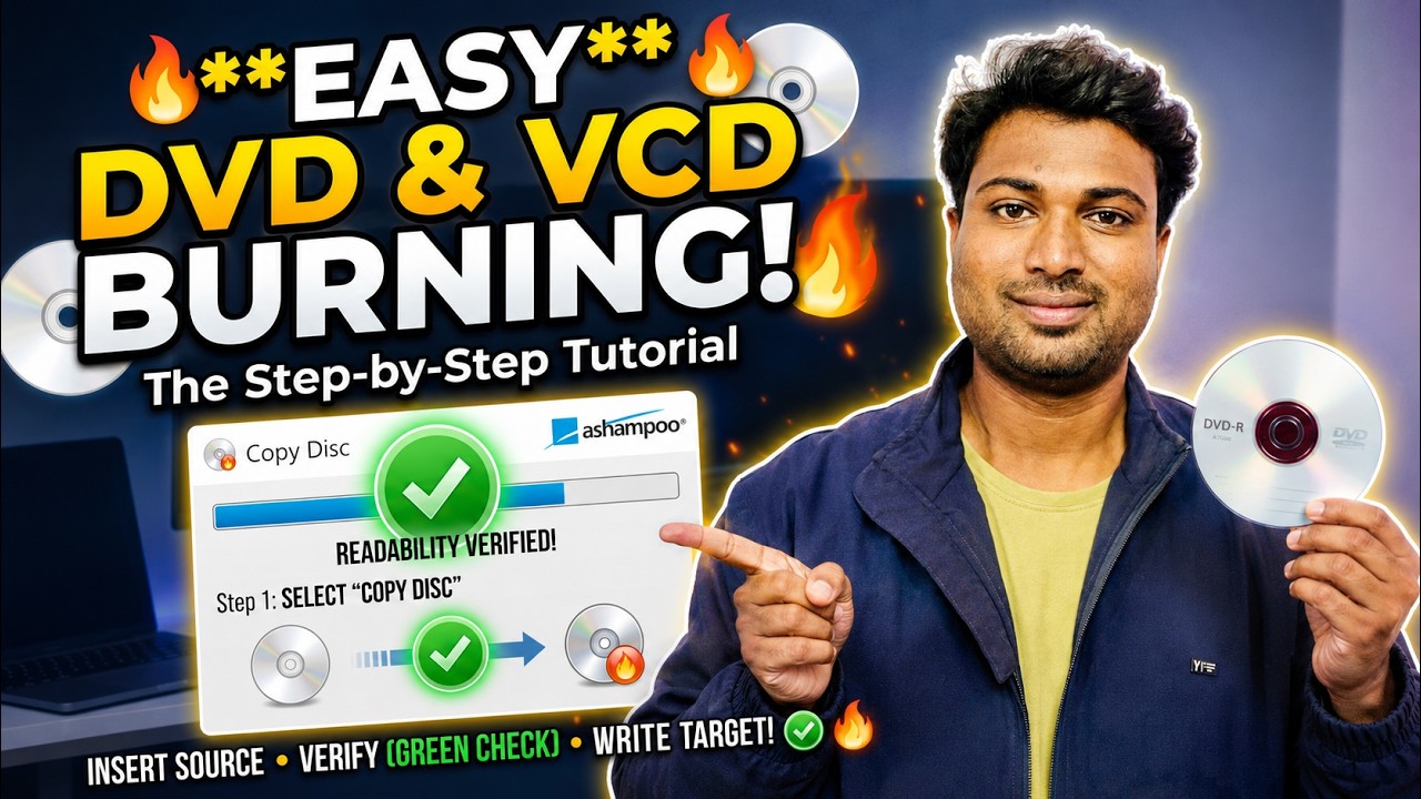 How to Burn DVDs & VCDs Easily | Ashampoo Burning Studio Tutorial
