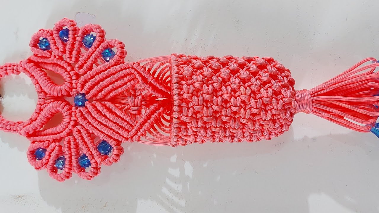 Macrame Mobile Holder