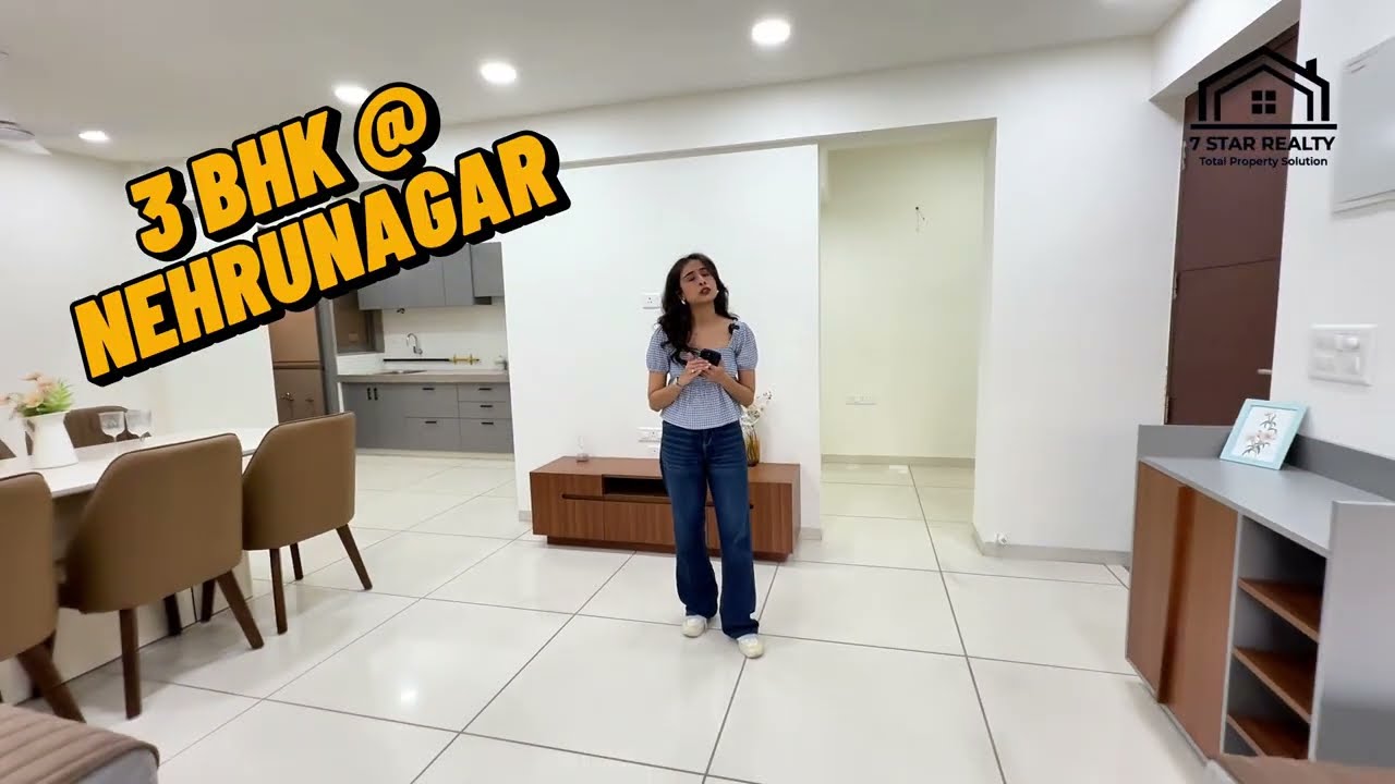 🔥3 BHK Sample Flat for Sale near Nehrunagar Circle, Ahmedabad @7starrealty #realestate #property 