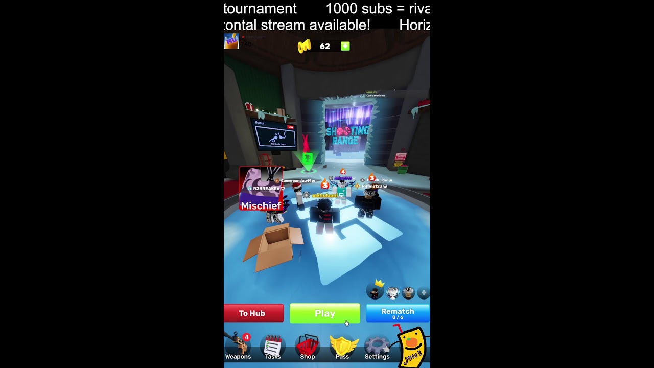 Playing RIVALS! #roblox (Portrait)