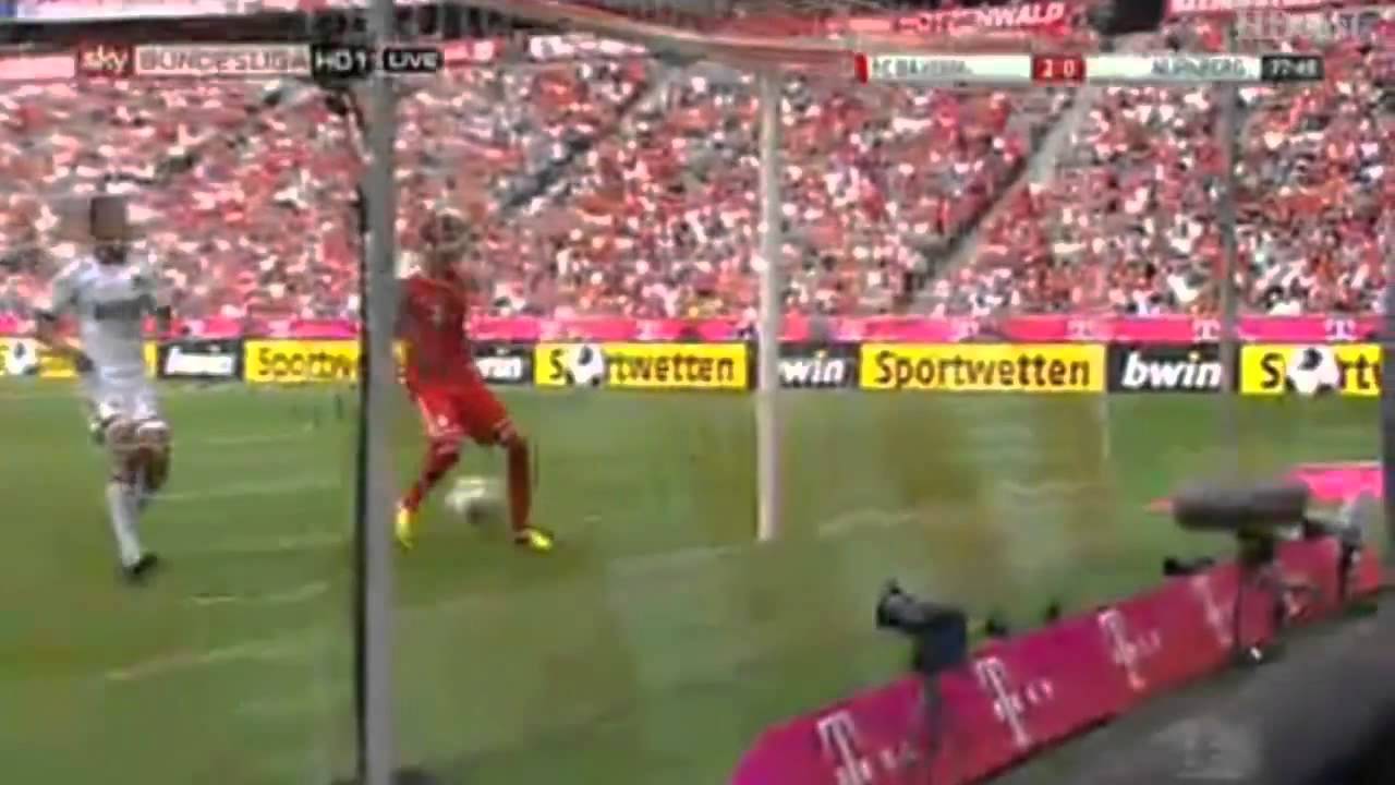 Arjen Robben Solo Golazo ~ Bayern Munich  2   0  Nurnberg ~ 24 08 2013   10Youtube com