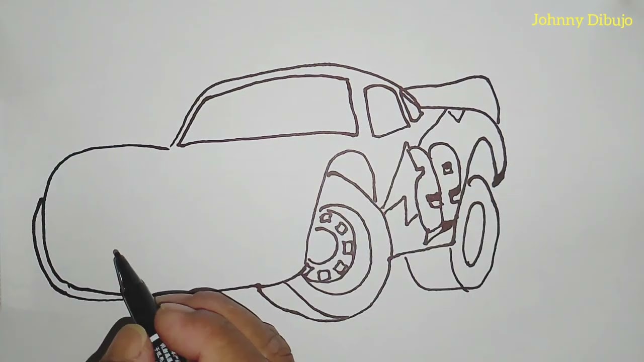 Cómo dibujar a Rayo McQueen