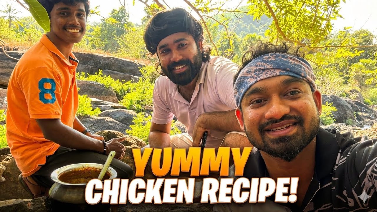 River side cooking vlog-3🍗😋