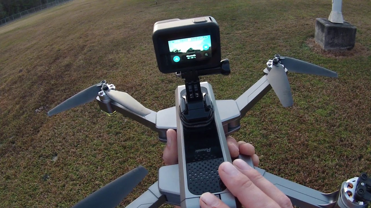 Potensic D88 Drone, Hero 8 attached maiden flight.