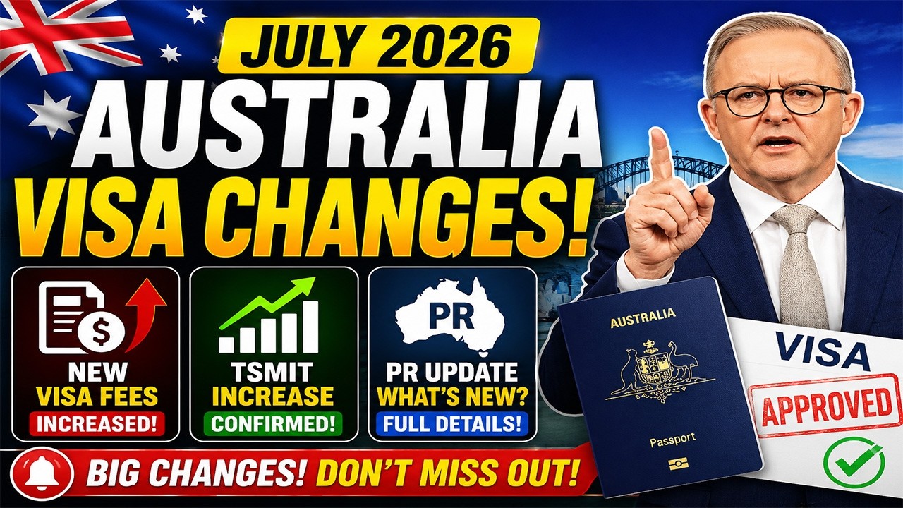 🇦🇺 Изменения в визовой системе Австралии &ndash; июль 2026 | Новые визовые сборы, повышение TSMIT и обн...