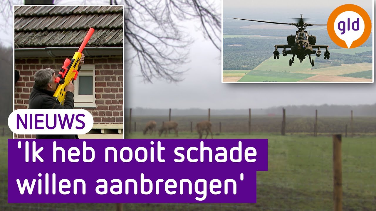 Man die met luchtbuks op Apache schoot gaat door met strijd tegen laagvliegen